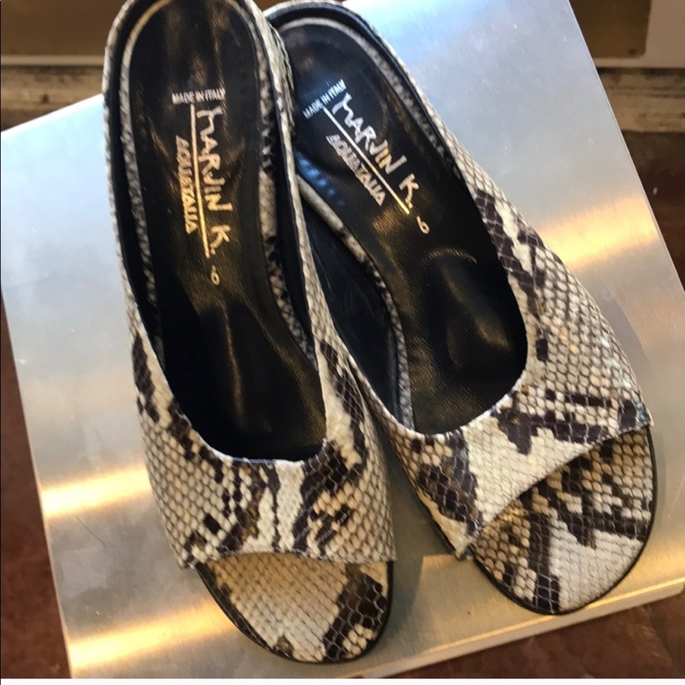 Aquatalia Low heel, square toe slides